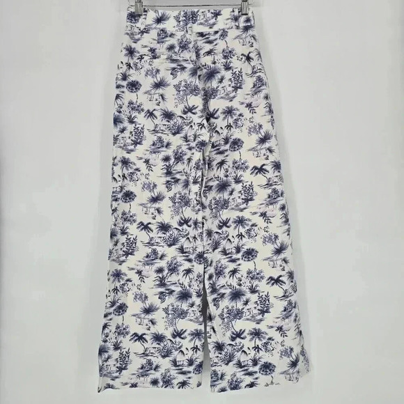 Abercrombie Fitch Women's Tropical Pants Linen Blend Size S Short Wide Leg - Picture 8 of 11